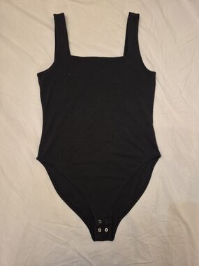 Old Navy Black Square Neck Bodysuit
